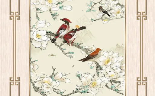 中式背景墙图片 中式背景墙图片
