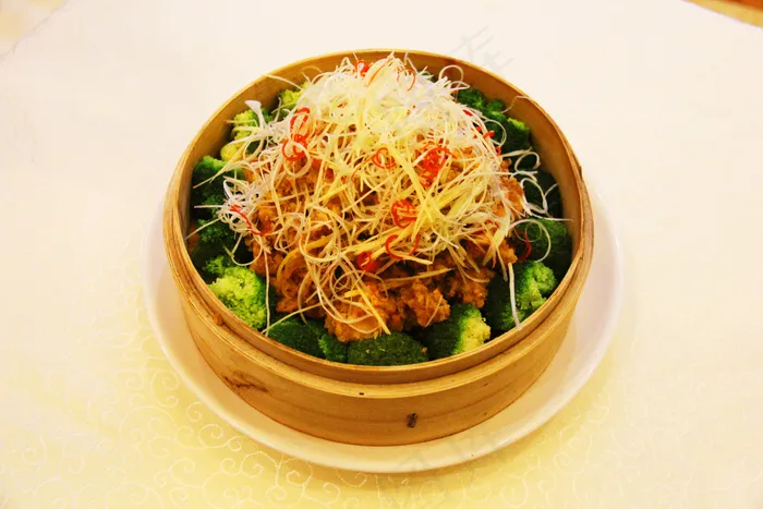 粉蒸姜丝兔图片