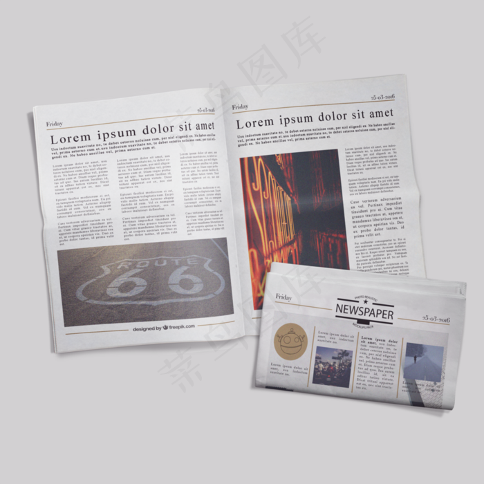 报纸样机图片