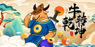 牛转乾坤图片