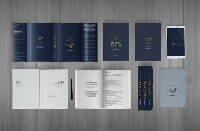 画册书籍样机图片(undefinedxundefined)psd模版下载