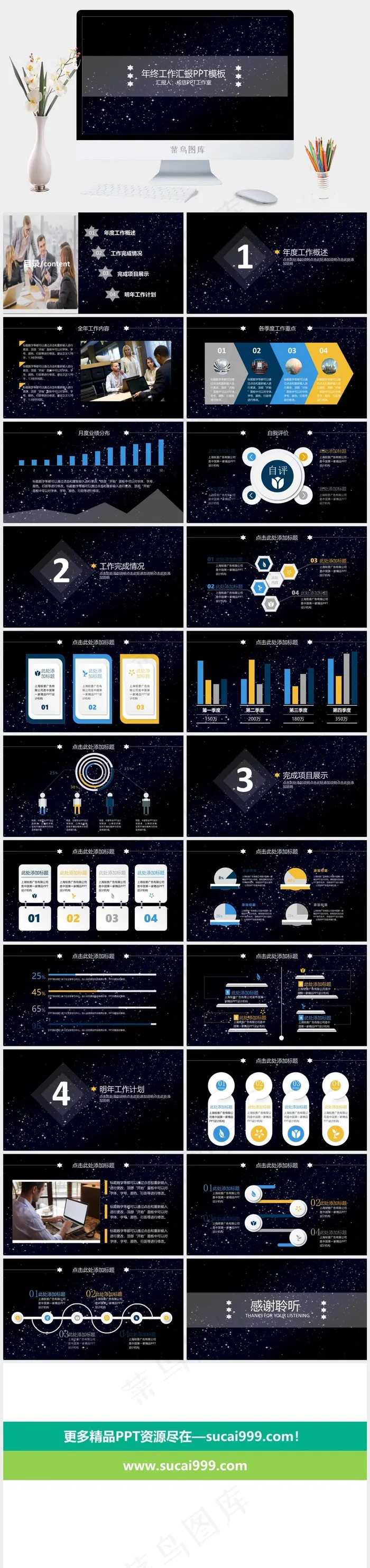 年度工作汇报PPT模板计划
项目展示
黑色灰色PPT模板