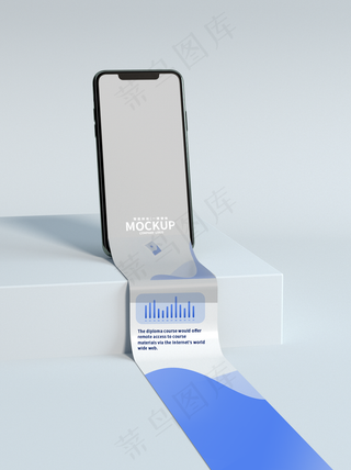 手机卷轴样机图片