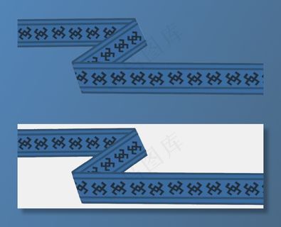 少数民族花纹彩带纹饰畲族彩带图片