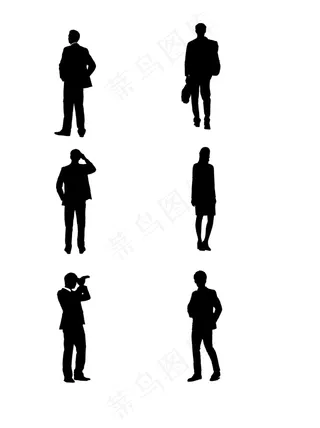 商务人剪影图片