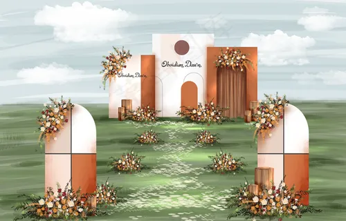 秋色户外婚礼图片 秋色户外婚礼图片