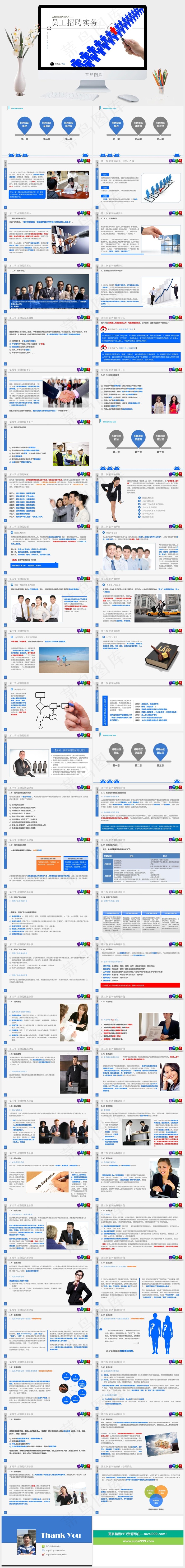 员工招聘实务白色突出PPT模板