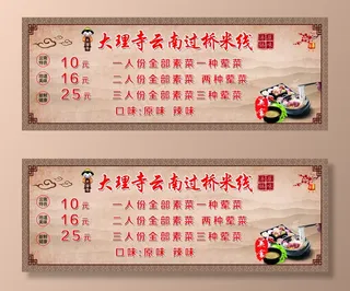 大理寺云南过桥米线展板图片