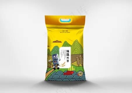 大米袋样机图片