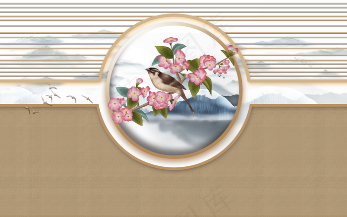 中式背景墙图片