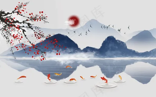 中式背景墙图片