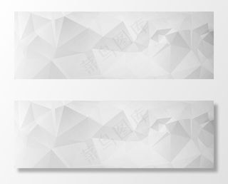 灰色几何banner背景图片