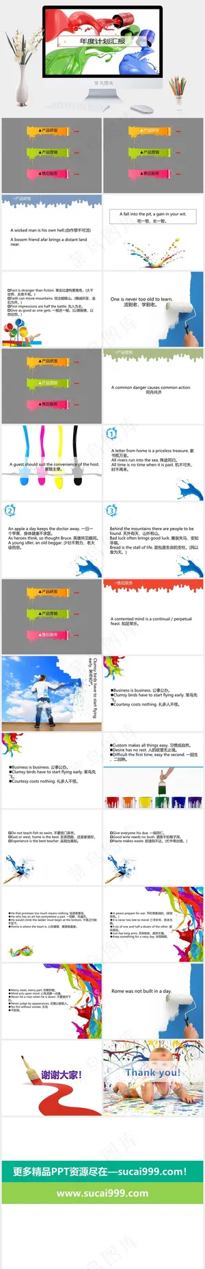 项目汇报工作总结模板营销
白色营销PPT模板
