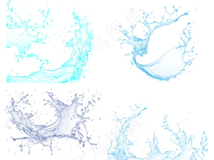 水花图片(1701x1276)psd模版下载