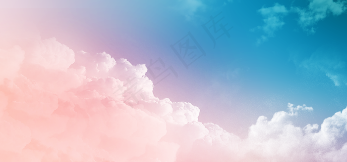 彩色云彩图片(1920x900)psd模版下载