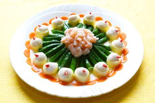 鱼胶酿秋葵图片