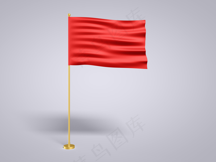 飘动的旗子旗帜展示效果样机模板图片(5000x3750)psd模版下载