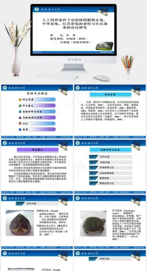 水生物研究答辩PPT模板白色PPT模板白色PPT模板预览图