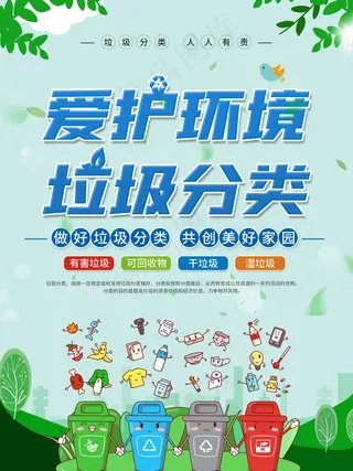 垃圾分类海报图片