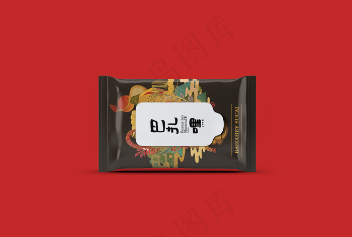 食品包装袋样机图片(3706x2500)psd模版下载
