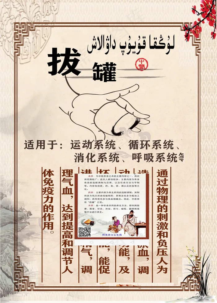 拔罐  中医图片(1969x2756)psd模版下载