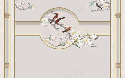 中式背景墙图片