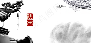 复古怀旧陕西肉夹馍餐饮背景墙图片