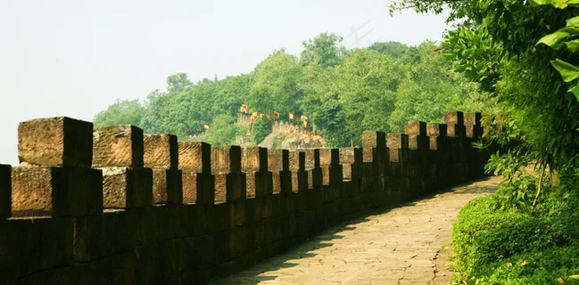 钓鱼城美景图片