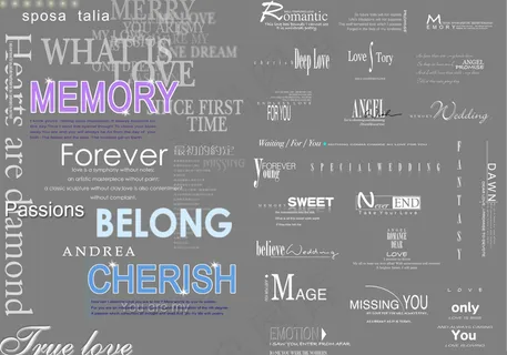 婚纱相册艺术字 婚纱相册艺术字