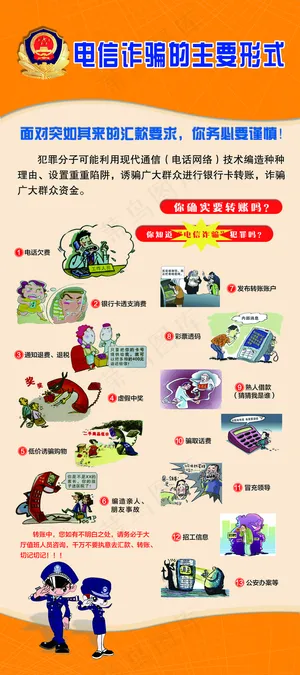 网络诈骗 门展 电信诈骗 防诈图片
