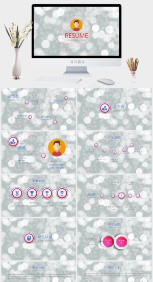 述职报告
灰色PPT模板预览图