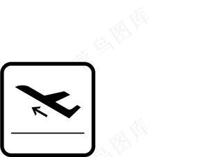 飞机起飞 扁平化图标图片