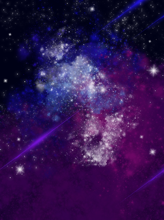 紫色星空图片