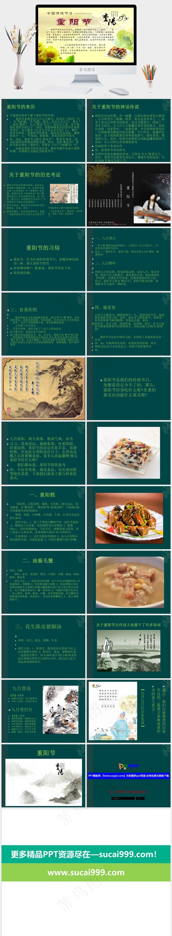 传统节日模板重阳黄色中国风PPT模板黄色中国风PPT模板