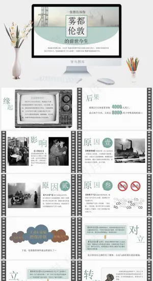 一张图告诉你雾都伦敦的前世今生环境...故事白色实景风PPT模板白色实景风PPT模板预览图