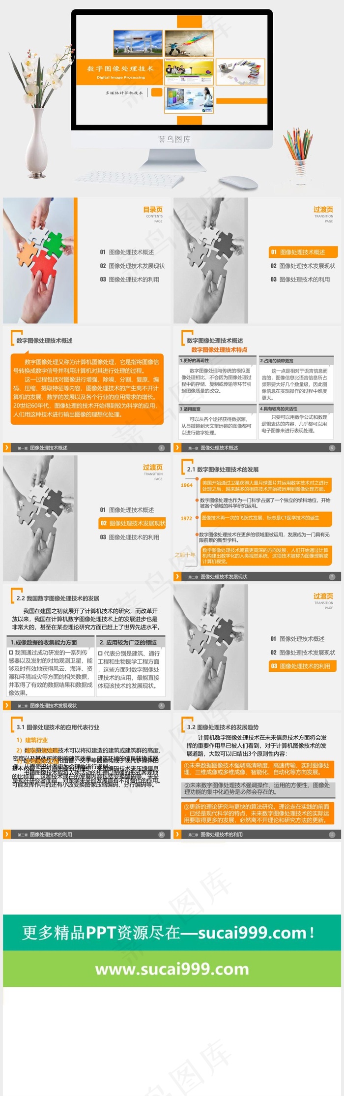 数字图像处理技术PPT课件灰色PPT模板灰色PPT模板