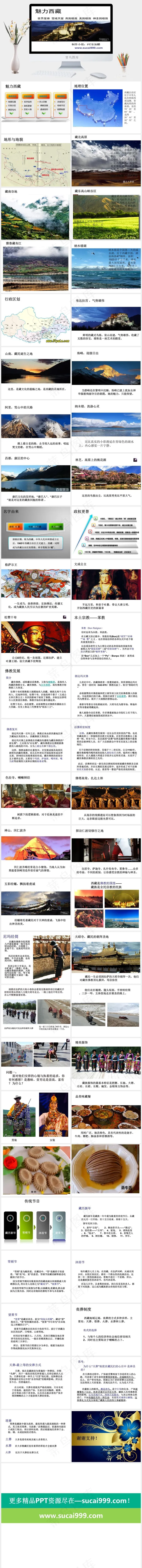 魅力西藏介绍ppt模板白色实景风PPT模板白色实景风PPT模板