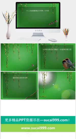 环保ppt绿色简洁PPT模板绿色简洁PPT模板