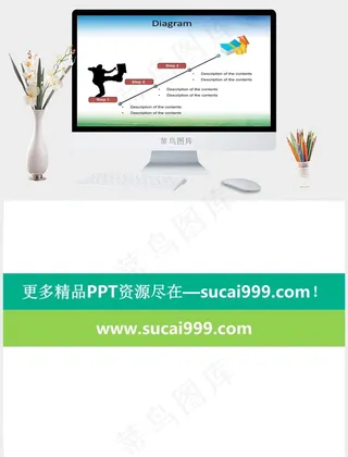 迈向成功的阶梯白色实景风PPT模板白色实景风PPT模板