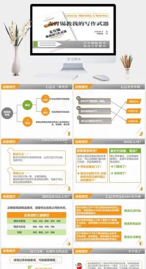 绿色 橙色 读书笔记ppt模板下载写作白色营销PPT模板白色营销PPT模板