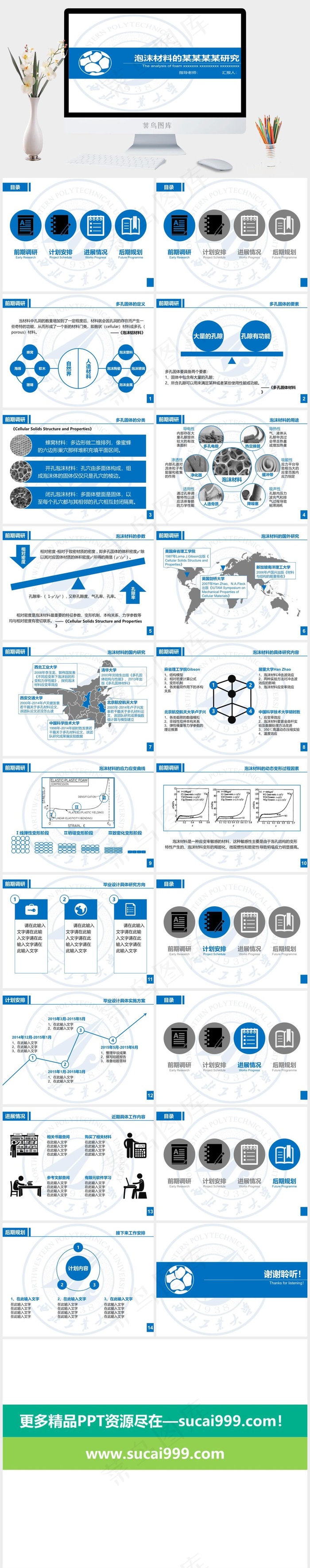 论文PPT 答辩PPT计划白色PPT模板白色简洁PPT模板