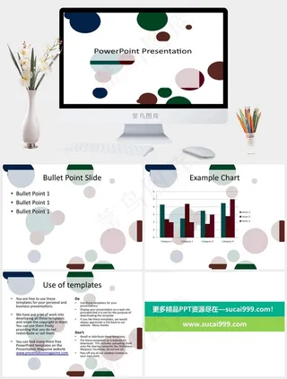 圆圈PPT背景- 79874761白色卡通风PPT模板白色卡通风PPT模板