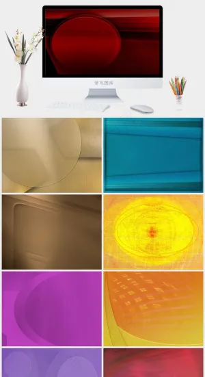 ppt背景模板图片简洁突出PPT模板预览图