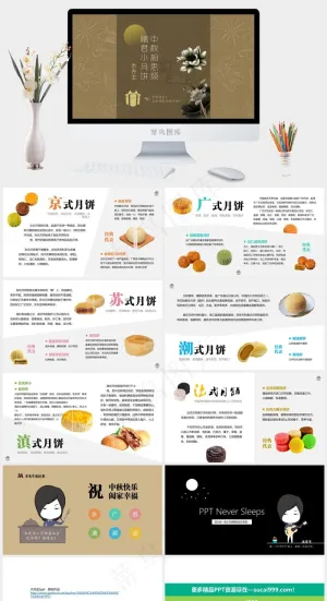中秋节月饼介绍ppt模板橘色橙色中国风PPT模板橘色橙色中国风PPT模板
