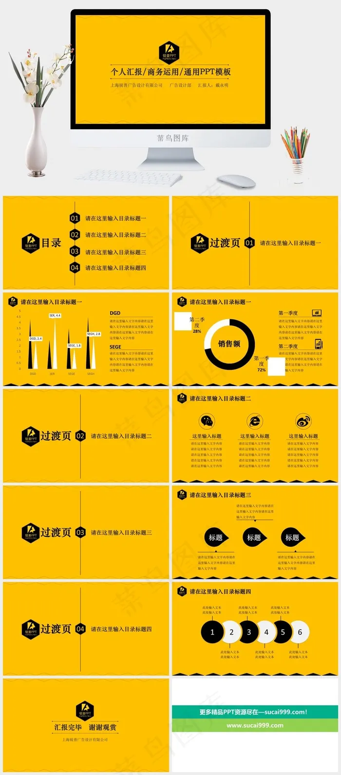 简约黄色背景商务工作汇报ppt模板通用公司商务黄色简洁营销PPT模板公司
黄色简洁营销PPT模板