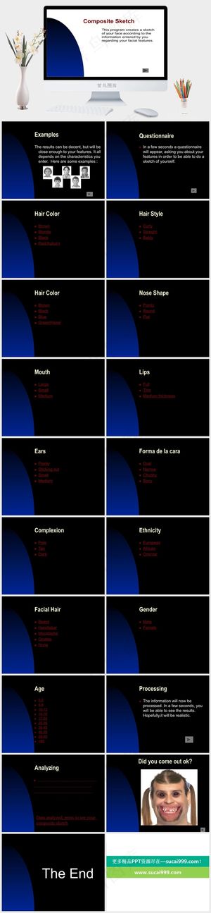composit合成商务模板白色简洁PPT模板预览图