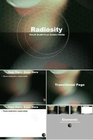 欧美PPT灰色PPT模板