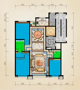 户型平面图图片