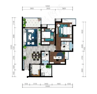 户型平面图图片