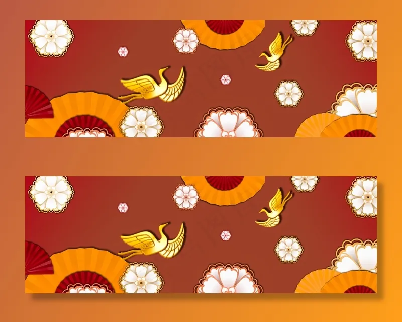 新中式花鸟背景墙图片(5906x1969)psd模版下载
